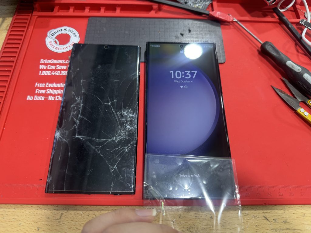 after samsung galaxy ultra23 screen repair