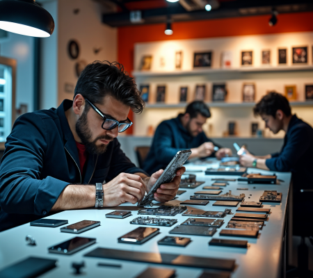 the place which repair iphone and sell usim in downtown la